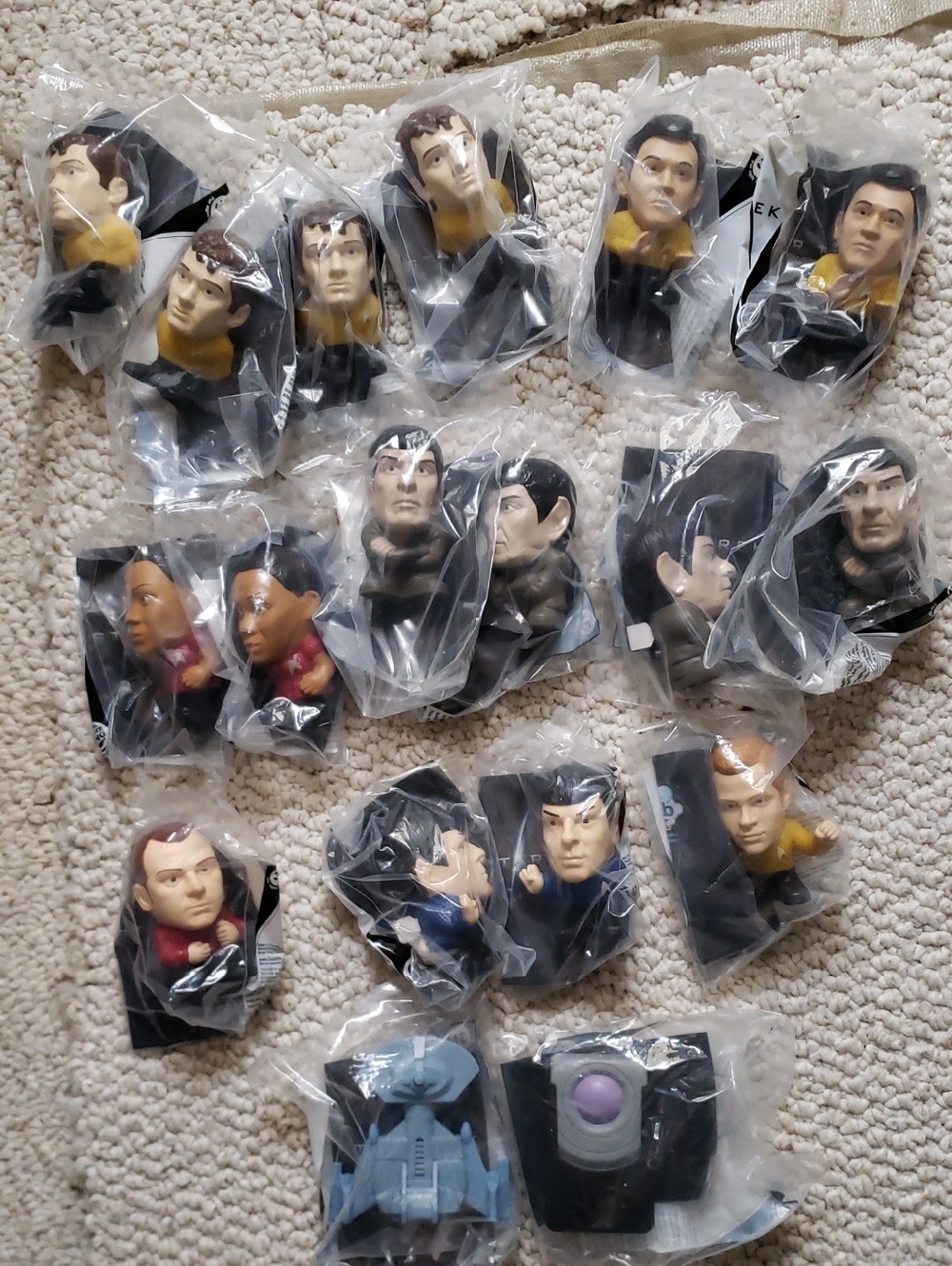 18 Star Trek Burger King Toys/collectibles. Great For A Star Trek Themed Party.